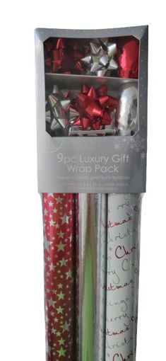 Picture of LUXURY WRAPPING PACK RED & SILVER